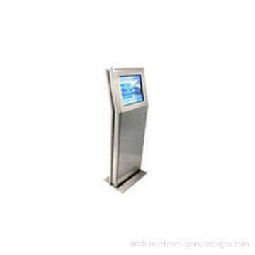 S5 Slim Stainless Steel(3s) Slim Sleek Stainless Steel Kiosk, Touchscreen Kiosks For Internet, Web, Exhibition